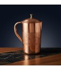 COPPER EMBOSSED JUG (BRASS KNOB) 1.5litr [SE 254] - miniatura 3