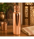 COPPER BOTTLE- PLAIN BOTTLE JOINT FREE 950ml POŁYSK [SE 210] - miniatura 2
