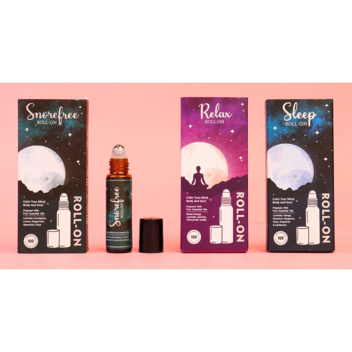 10 ml. Aromatheraphy Sleep in Brown Roll-On Bottle ARSLRL10 Relax - product photo