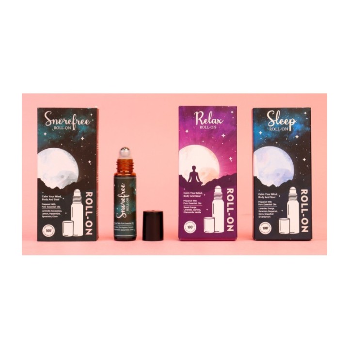 10 ml. Aromatheraphy Sleep in Brown Roll-On Bottle ARSLRL10 Snore Free - product photo