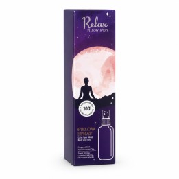 100 ml. Relax Aromatheraphy Pillow Spray in Round Brown Bottle with Black Pump ARREPL100 - product photo