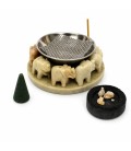 Stone 8 Elephant Multi-Purpose Resin Burner IBS24SR - miniatura 1