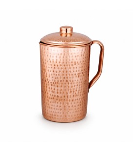 COPPER HAMMERED JUG (COPPER KNOB) 1.5litr [SE 251]