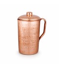 COPPER HAMMERED JUG (COPPER KNOB) 1.5litr [SE 251] - miniatura 1