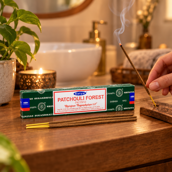Kadzidła orientalne Satya, PATCHOULI FOREST, 15g - zdjęcie produktu