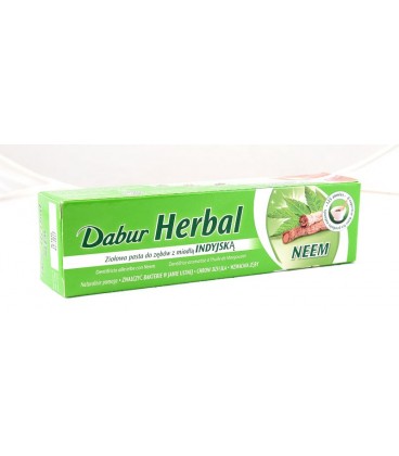 Ziołowa pasta do zębów z neem 100g Dabur Ziołowa pasta do zębów z neem 100g Dabur