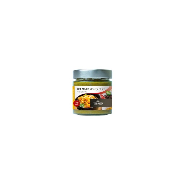 Organic Hot Madras Curry Paste 160g