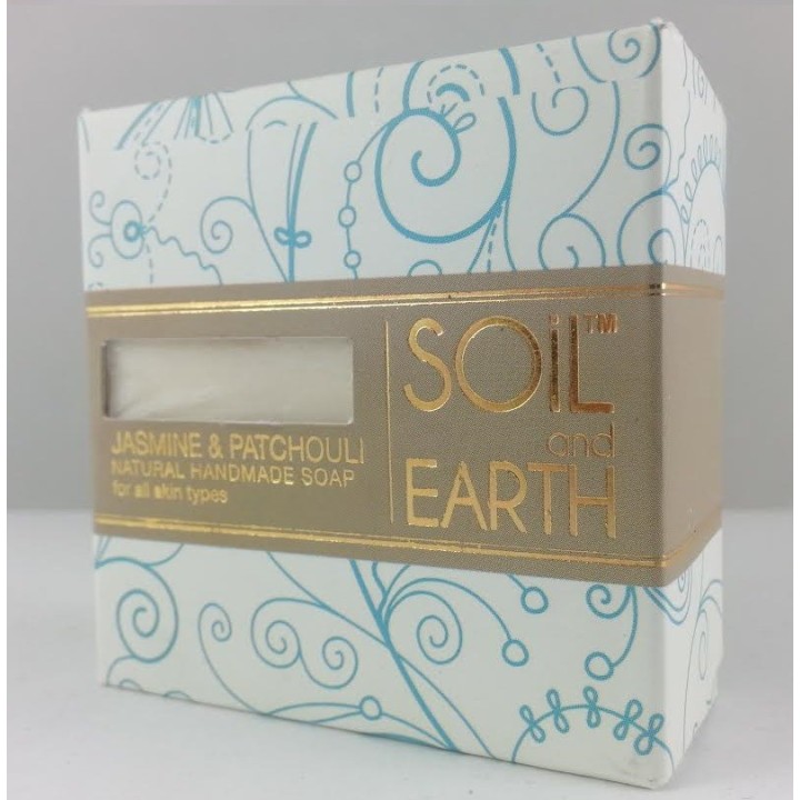Naturalne Mydło Jaśmin i Paczula, 100g, Soil & Earth - cera problemowa, działa jak afrodyzjak