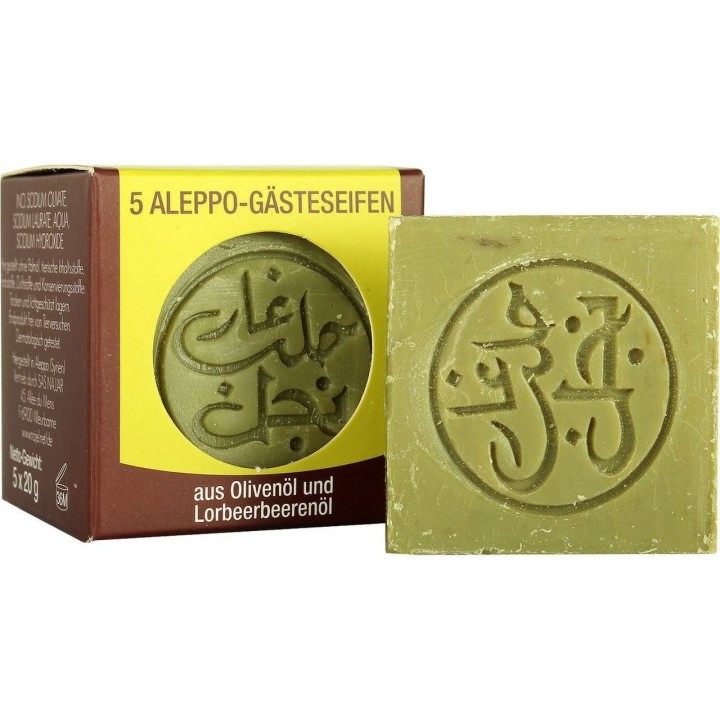 5 GUEST ALEPPO SOAPS - 5 x 20g Najel