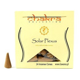Kadzidła stożkowe SOLAR na 3 czakrę  24 sztuki Song of India 