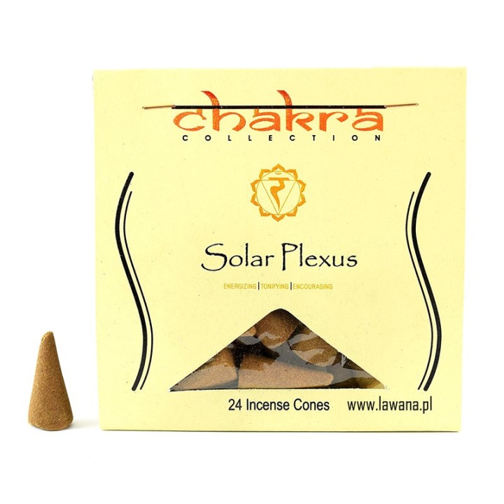 Kadzidła stożkowe SOLAR na 3 czakrę  24 sztuki Song of India 
