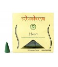 HEART cone incense for 4th chakra 24 pieces Chakra Collection - miniatura 1