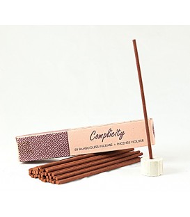 Non-bamboo-containing Indian incense sticks with holder COMPLICITY 50 pieces Song of India