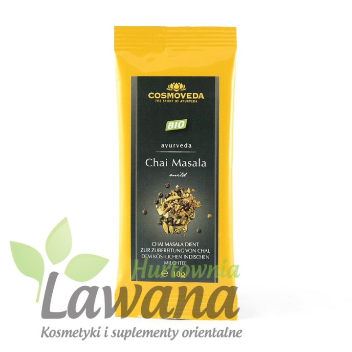 Masala Chai Organic mieszkanka ostrych przypraw 10g Cosmoveda