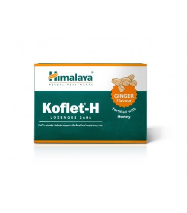 Koflet -H Pastylki do ssania o smaku imbirowym, 2 x 6 sztuk Himalaya