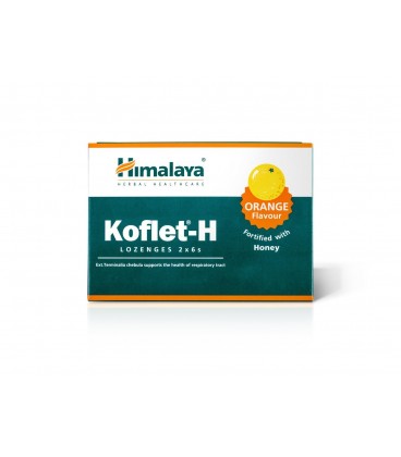 Koflet -H Pastylki do ssania o smaku pomarańczowym, 2 x 6 sztuk Himalaya