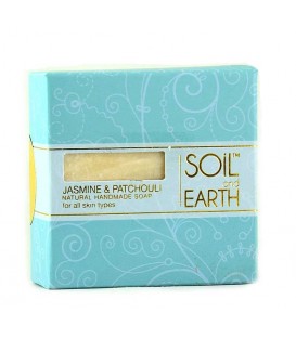 Naturalne Mydło Jaśmin i Paczula, 100g, Soil & Earth cera problemowa, działa jak afrodyzjak