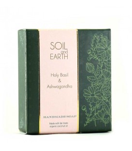 Mydło Orientalne ŚWIĘTA BAZYLIA TULSI 100g  Soil & Earth - Antyseptyczne Działanie