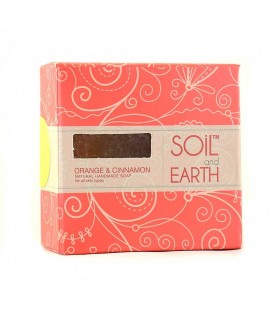 Mydło Orientalne POMARAŃCZA z CYNAMONEM 125g  Soil & Earth - Soczyste Odświeżenie