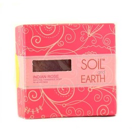 Mydło naturalne SOIL & EARTH  - Indyjska Róża 125g