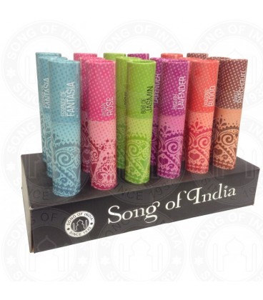 Tradycyjne kadzidła w opakowaniu w kształcie tuby, OWOCE LEŚNE 25g Song of India Tradycyjne kadzidła w opakowaniu w kształcie tuby, OWOCE LEŚNE 25g Song of India