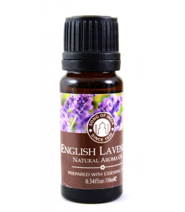 Olejek zapachowy z zakraplaczem, Angielska Lawenda, Song of India, 10ml Olejek zapachowy z zakraplaczem, Angielska Lawenda, Song of India, 10ml