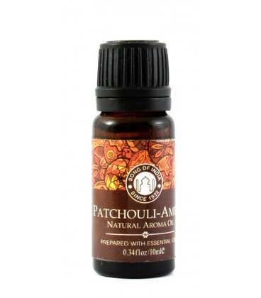 Olejek zapachowy z zakraplaczem, Patchouli-Amber , Song of India, 10ml