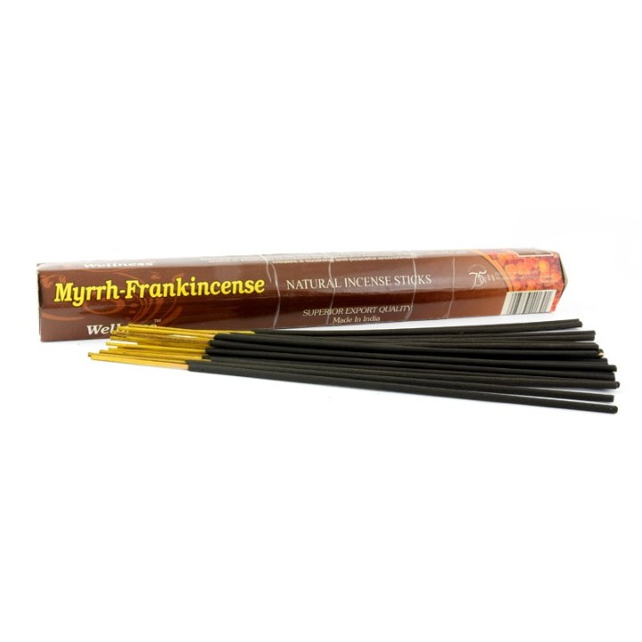 Song of India Incense Sticks Hexagonal Pack, Myrrh Frankincense, 20g