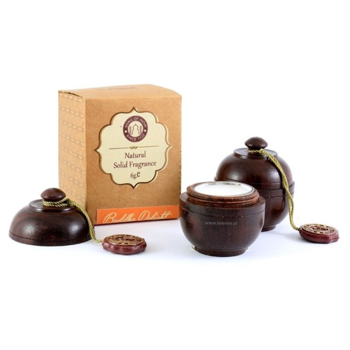 Perfumy w szkatułce z drzewa różanego BUDDHA DELIGHT 6g Song of India