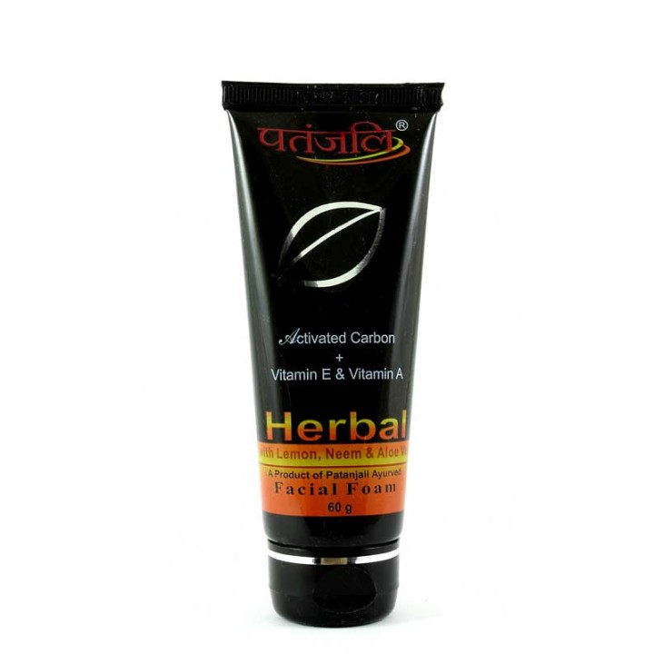 PATANJALI ACTIVATED CARBON FACIAL FOAM 50ml