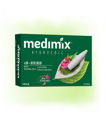 Mydełko 18 ziół do codziennej pielęgnacji skóry wrażliwej 125g Medimix Mydełko 18 ziół do codziennej pielęgnacji skóry wrażliwej 125g Medimix