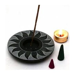 Sun Black Soapstone Multipurpose Burner IBS8938