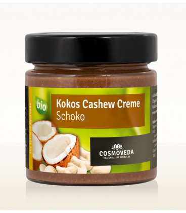Krem Czekoladowo-Kokosowy z Orzechami Nerkowca ORGANICZNY 250g Cosmoveda Krem Czekoladowo-Kokosowy z Orzechami Nerkowca ORGANICZNY 250g Cosmoveda