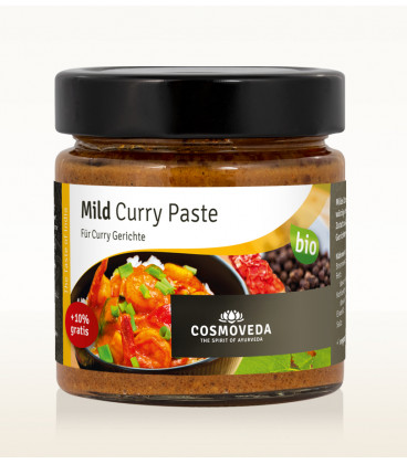 Łagodna Pasta Curry 175g Cosmoveda Paste BIO