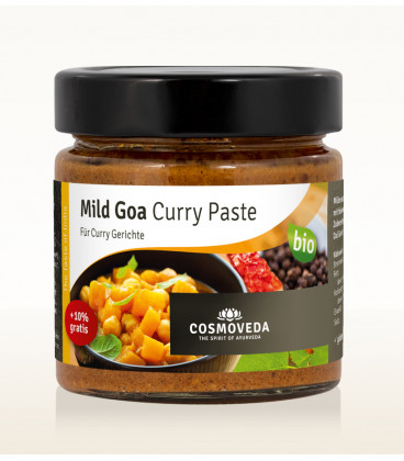 Pasta Goa Curry Łagodna do dań rybnych 160g Cosmoveda BIO Pasta Goa Curry Łagodna do dań rybnych 160g Cosmoveda BIO