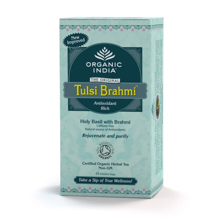 Herbata Brahmi-Tulsi Tea Organic India 25 torebek