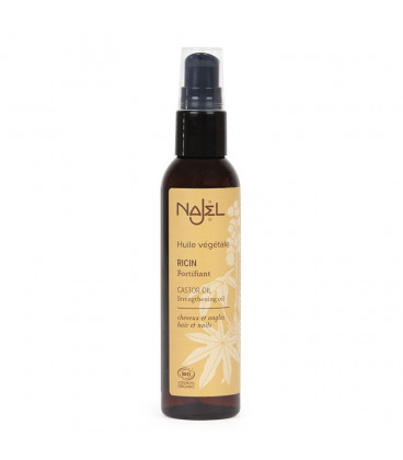 Olej rycynowy zimnotłoczony BIO, 80ml Najel Olej rycynowy zimnotłoczony BIO, 80ml Najel