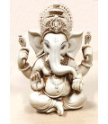 Figurka Ganesha siedzącego Jasny kamień  WF724