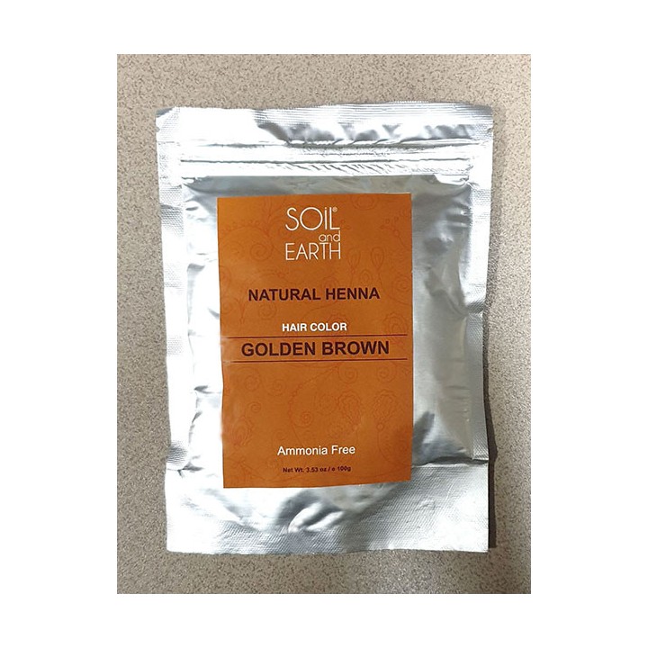Naturalna henna Złocisty Brąz 100g Soil and Earth