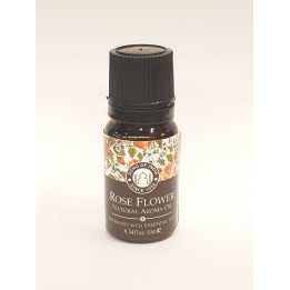 10 ml. Aroma Oil in Orifice Reducer Glass Bottles Rose Flower