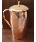 COPPER LUXURY JUG (BRASS KNOB) 2litr [SE 253] - miniatura 4