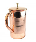 COPPER LUXURY JUG (BRASS KNOB) 2litr [SE 253]