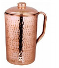 COPPER HAMMERED JUG (COPPER KNOB) 1.5litr [SE 251]