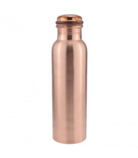 BUTELKA MIEDZIANA Klasyczna Półmatowe wykończenie 650ml Ayur Water [SE 212]