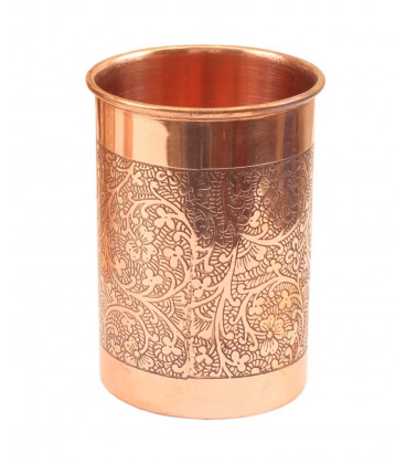 COPPER EMBOSSED GLASS 250ml [SE 283]