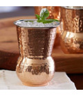 Miedziana szklanka Dholak tłoczona 300ml Ayur Water [SE 291]