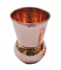 Miedziana szklanka Dholak tłoczona 300ml Ayur Water [SE 291]