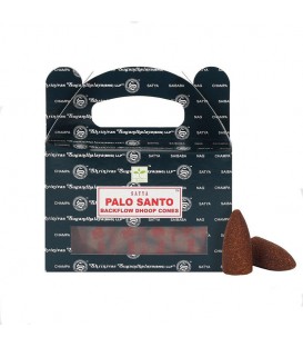 Kadzidła w stożkach Palo Santo (Święte Drzewo Peru) stożki Back Flow 24 szt. 75g Satya