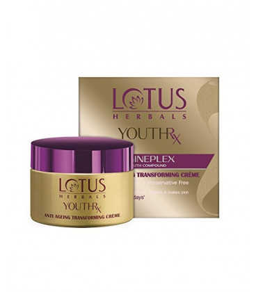 Krem z odmładzająca formułą Gineplex YouthRx Anti aging transforming spf 25 50g Lotus Herbals