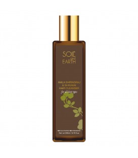 SOIL AND EARTH  NATURAL HAIR CLEANSER - AMLA, BHRINGRAJ & SHIKAKAI 200ml